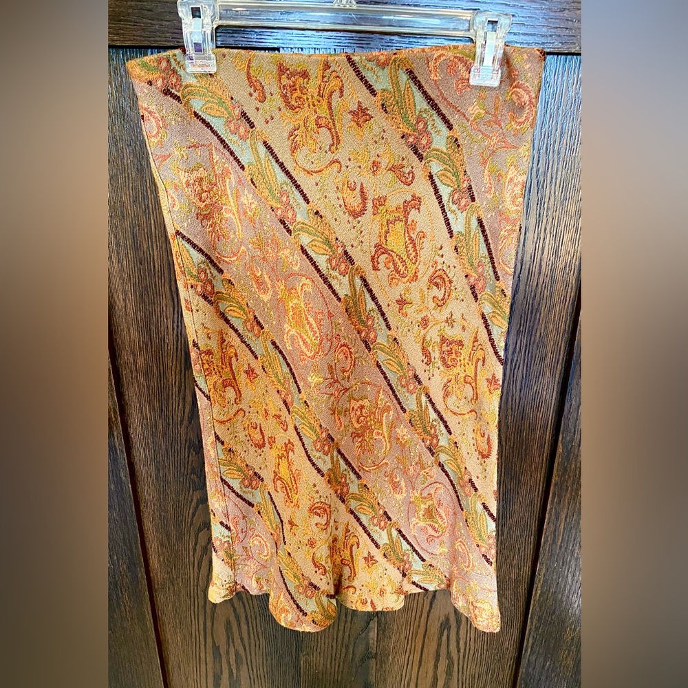 CAbi Multicolor Paisley Pencil Skirt